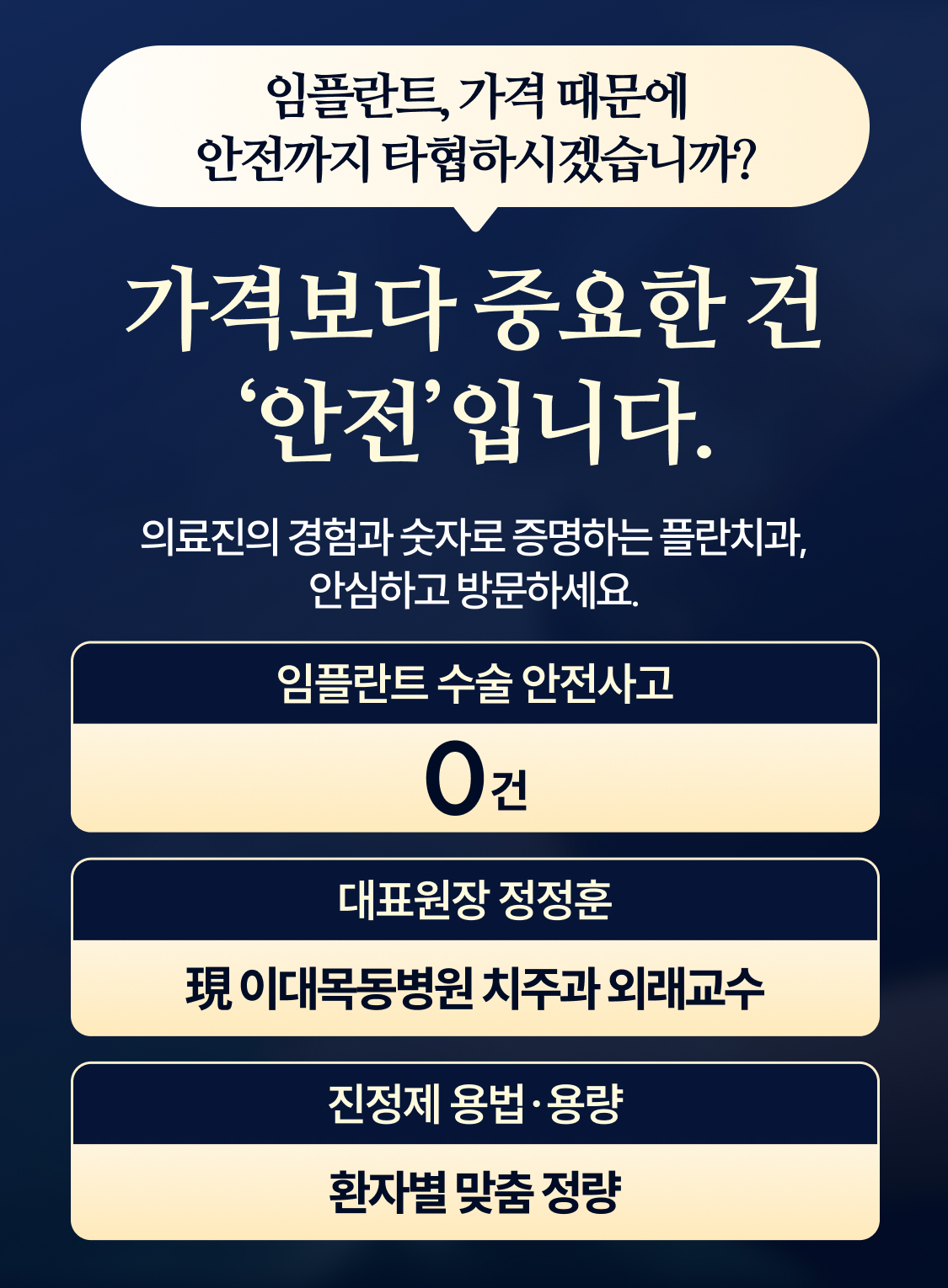 임플란트 중점 의료진 6인 협진 진료
